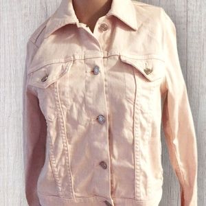 MK Michael Kors Denim Jean Jacket Pink XL